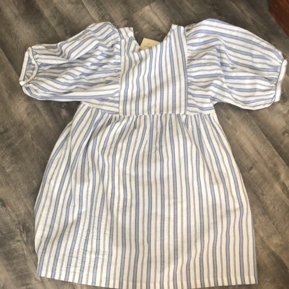 Universal Thread Blue Stripe Dress with Pockets